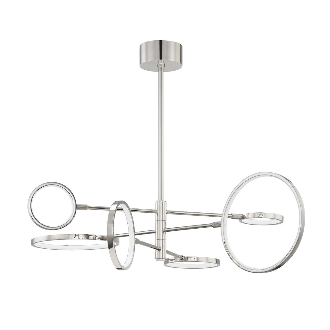 Saturn LED Chandelier in Polished Nickel - available from The Lighting Shoppe, trusted by Canadian homeowners