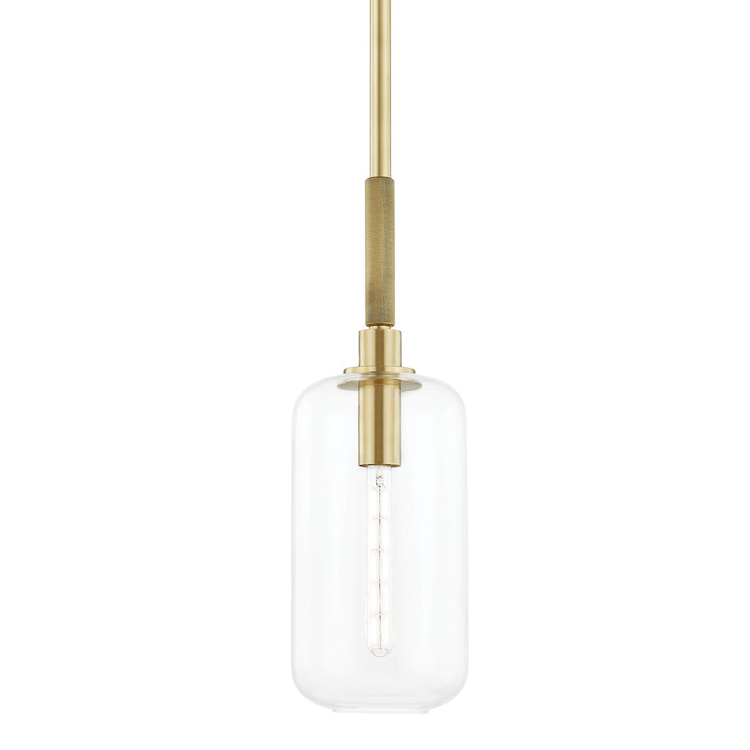 Lenox Hill One Light Pendant in Aged Brass - available from The Lighting Shoppe, trusted by Canadian homeowners