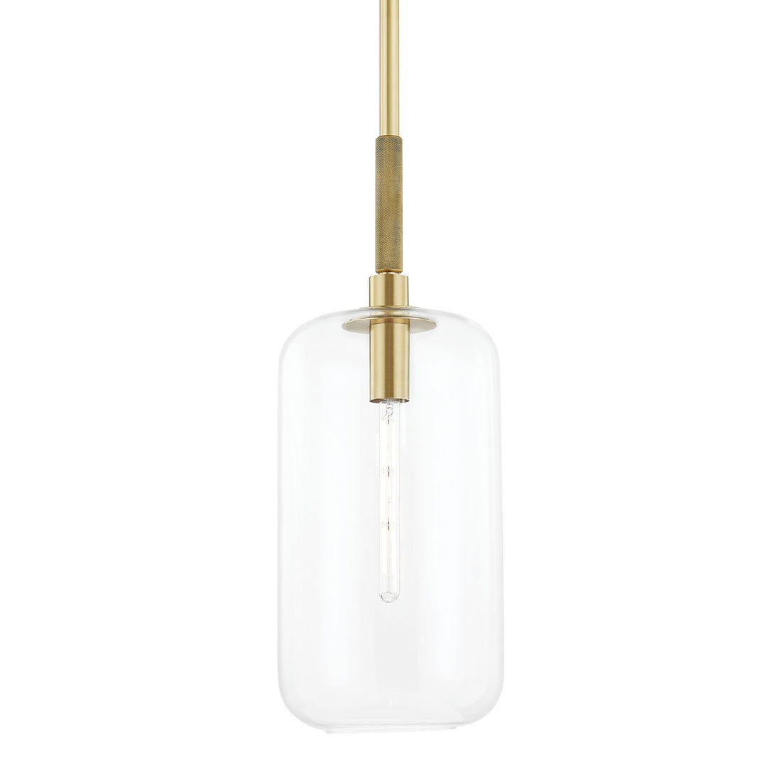 Lenox Hill One Light Pendant in Aged Brass - available from The Lighting Shoppe, trusted by Canadian homeowners