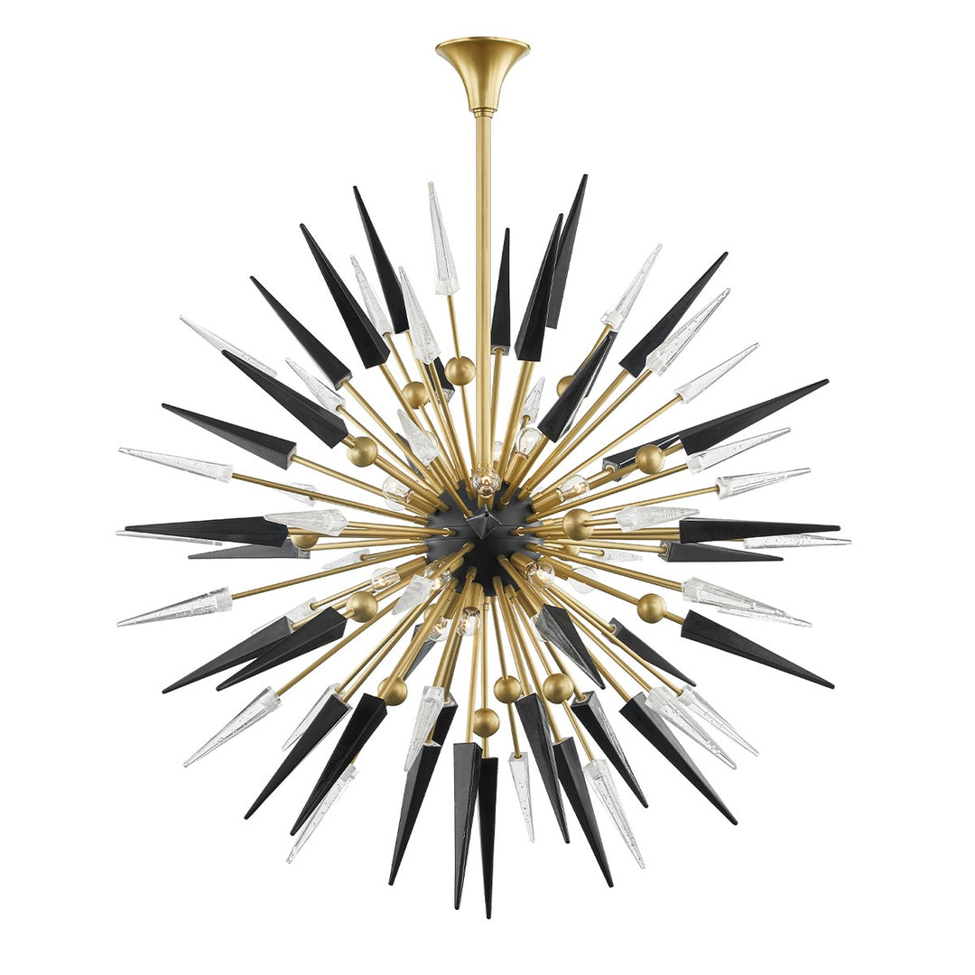 Sparta 18 Light Chandelier in Aged Brass - available from The Lighting Shoppe, trusted by Canadian homeowners