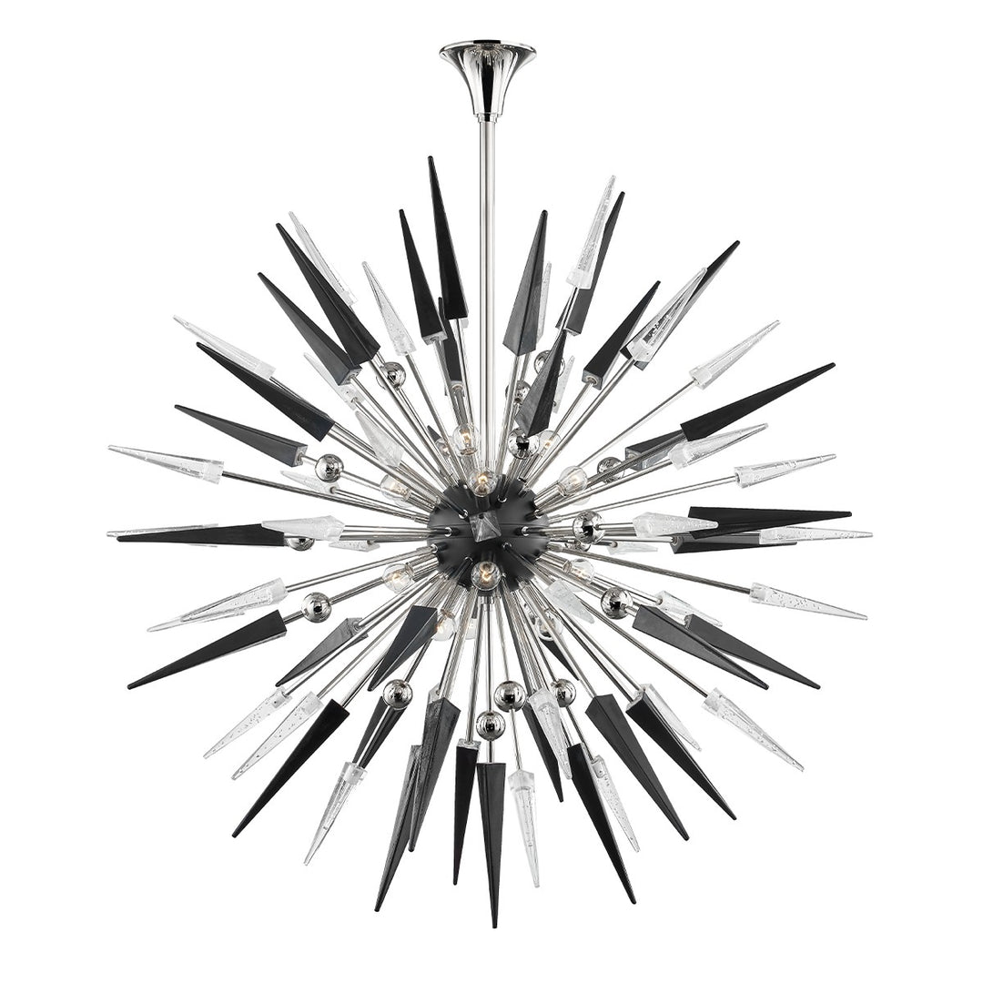 Sparta 18 Light Chandelier in Polished Nickel - available from The Lighting Shoppe, trusted by Canadian homeowners