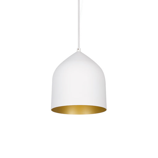 Helena One Light Pendant in White/Gold - available from The Lighting Shoppe, trusted by Canadian homeowners