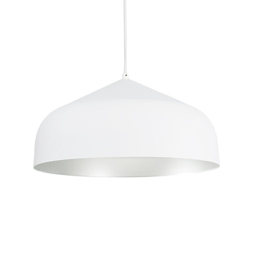 Kuzco Canada - 49117-WH/SV - One Light Pendant - Helena - White/Silver