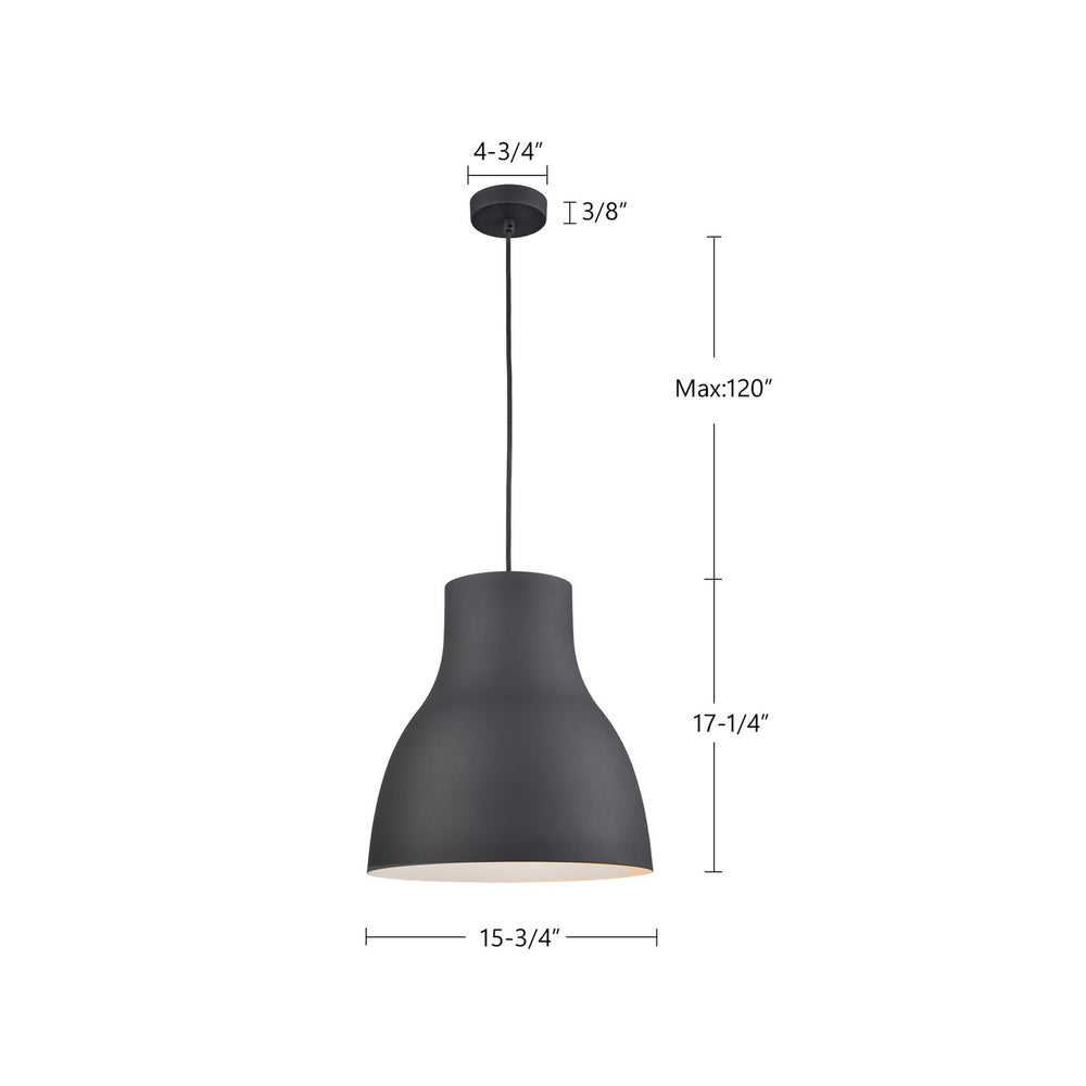 Kuzco Canada - 494216-BK - One Light Pendant - Cradle - Black