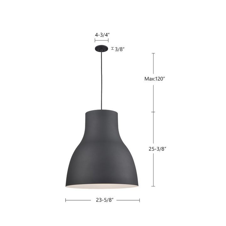 Kuzco Canada - 494224-BK - One Light Pendant - Cradle - Black