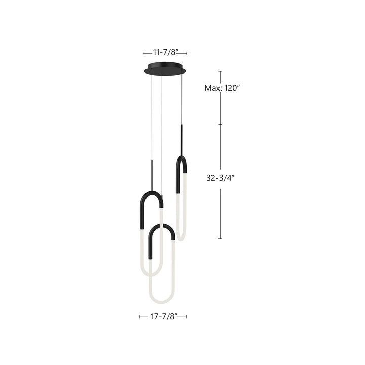 Kuzco Canada - MP95103-BK - LED Pendant - Huron - Black