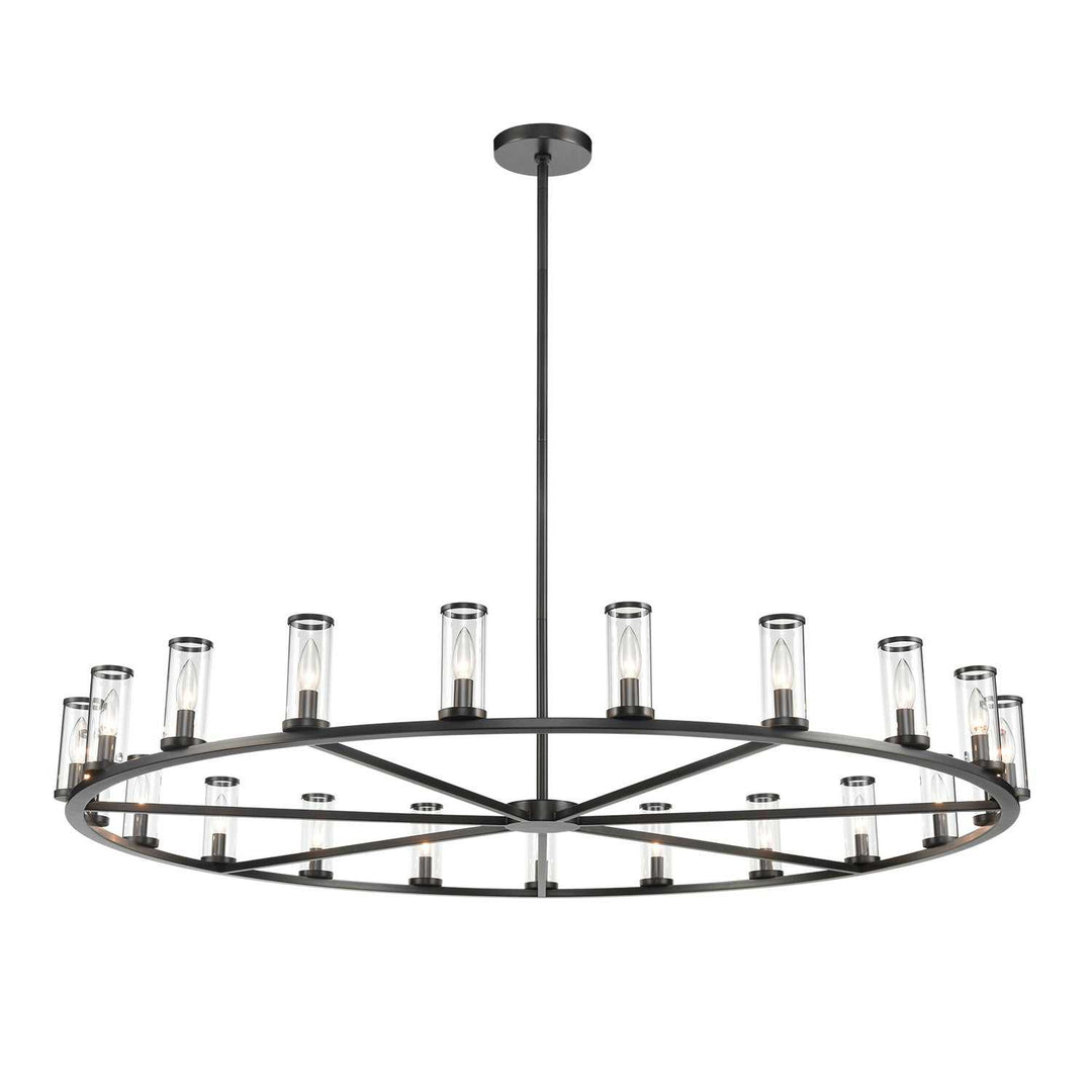 Alora Canada - CH309021UBCG - 21 Light Chandelier - Revolve - Clear Glass/Urban Bronze