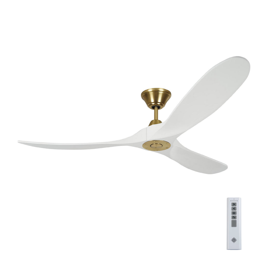 Visual Comfort Fan Canada - 3MAVR60RZWBBS - 60"Ceiling Fan - Maverick - Burnished Brass