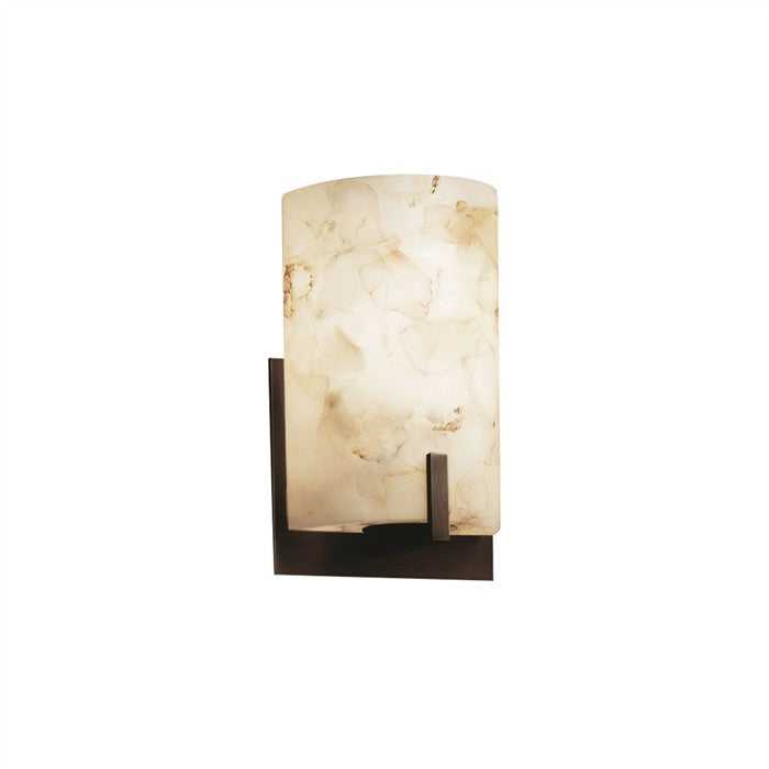 Alabaster Rocks LED Wall Sconce in Dark Bronze Justice Designs