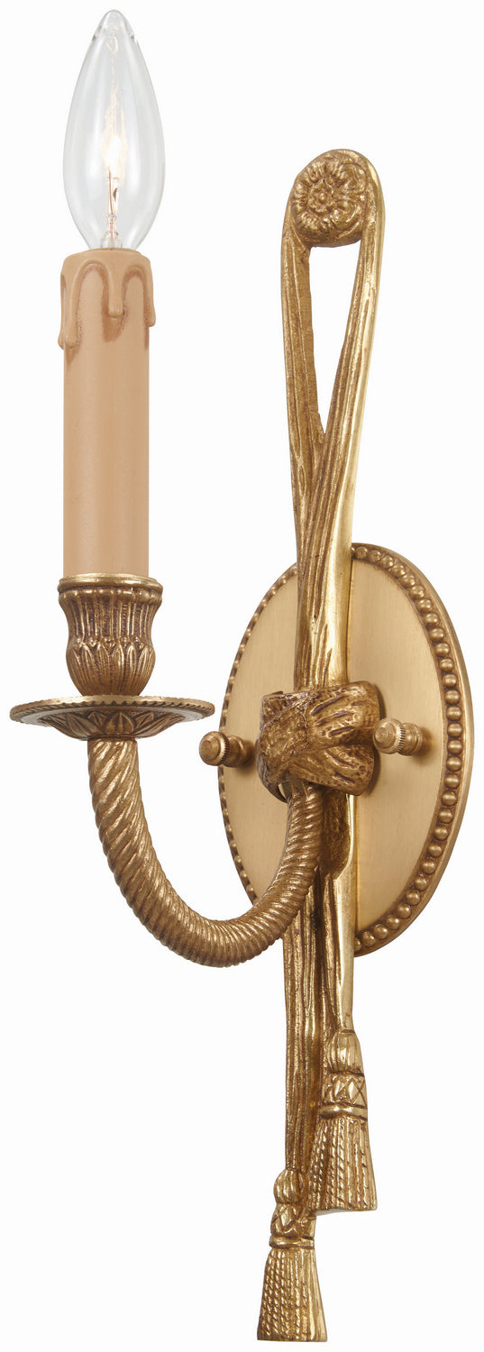 Metropolitan Family One Light Wall Sconce in Antique Gold - available from The Lighting Shoppe, trusted by Canadian homeowners
