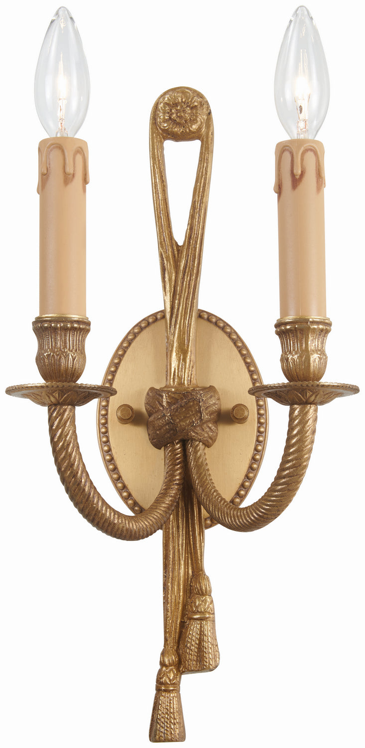 Metropolitan Family Two Light Wall Sconce in French Gold - available from The Lighting Shoppe, trusted by Canadian homeowners