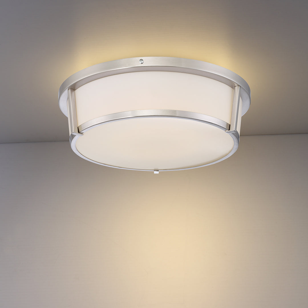 Eurofase Canada - 30140-011 - JAVA,LED FLUSHMOUNT,18W,SN - Java - Satin Nickel