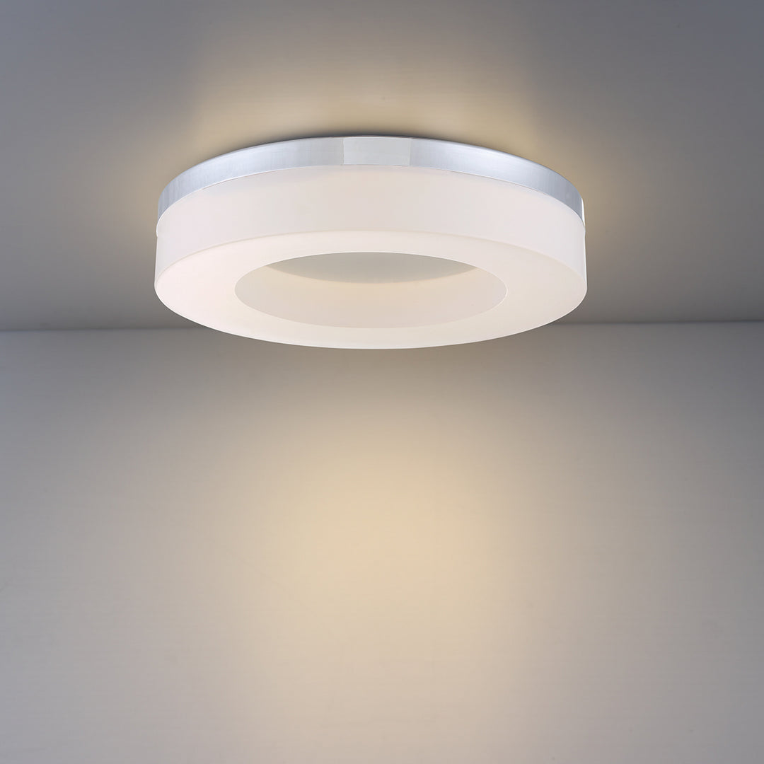 Eurofase Canada - 30156-012 - ABELL,1LT LED FLUSH,LG,25W,CHR - ABELL - Chrome