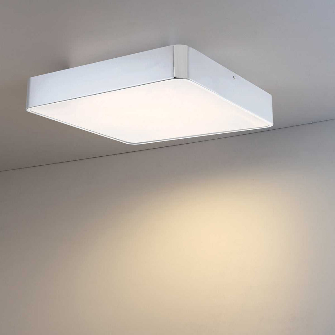 BAYS BAYS,1LT LED FLUSH,LRG,CHROME in Chrome Eurofase Canada