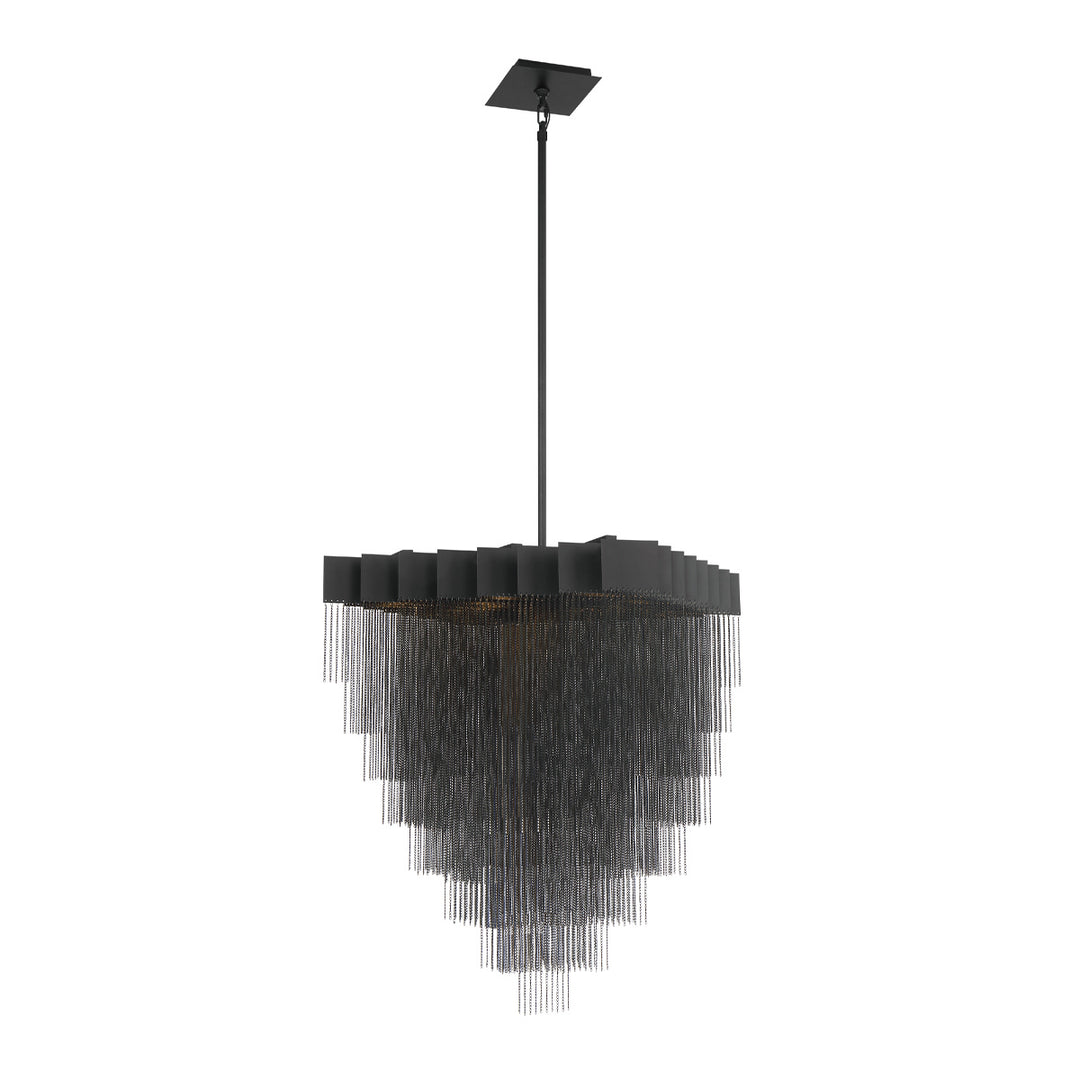 Bloomfield LED Chandelier in Black - available from The Lighting Shoppe, trusted by Canadian homeowners