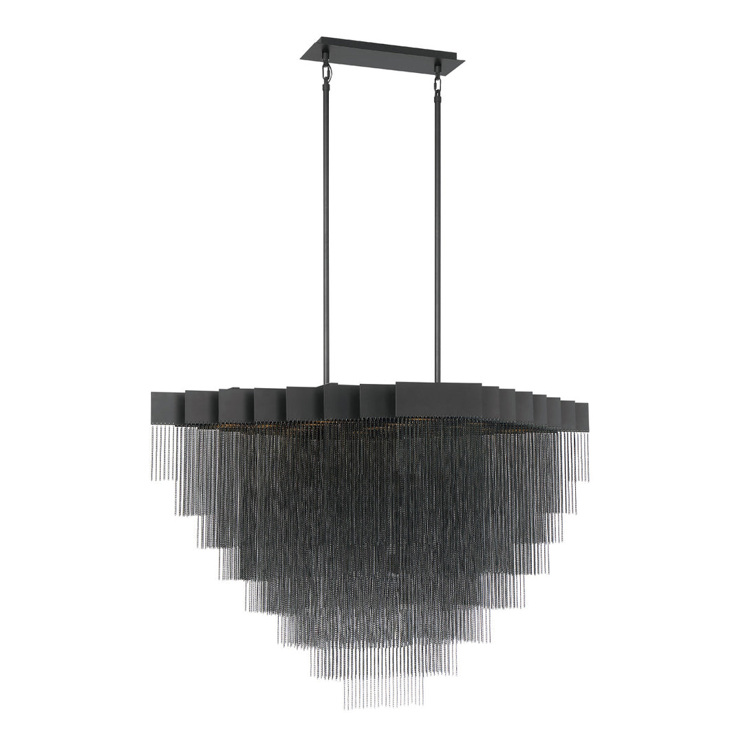 Bloomfield LED Chandelier in Black - available from The Lighting Shoppe, trusted by Canadian homeowners