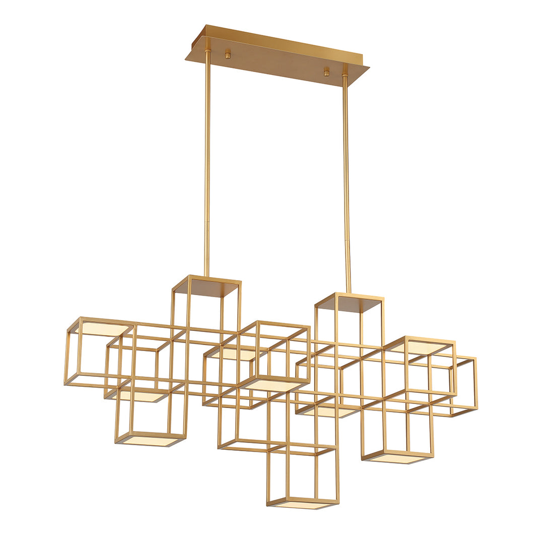 Eurofase Canada - 38258-015 - FERRO,9LT LINEAR LED CHA,GLD - FERRO - Gold