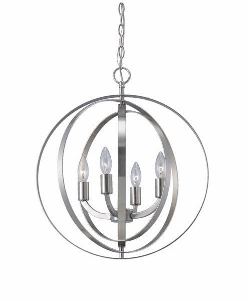 Canarm Canada - ICH182B04BN18 - Four Light Chandelier - Meridian - Bn - Brushed Nickel