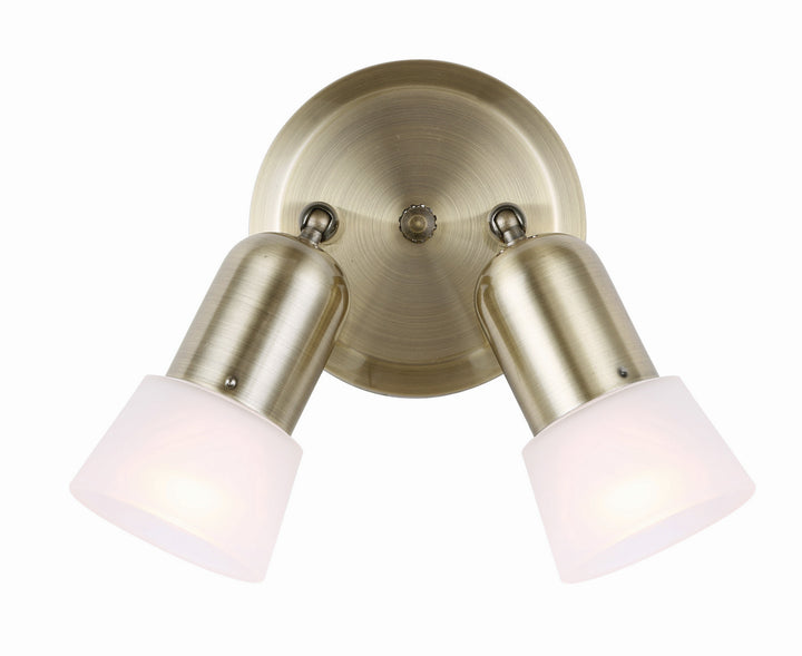 Canarm Canada - ICW5201 - Two Light Ceiling/Wall Mount - Omni - Antique Brass