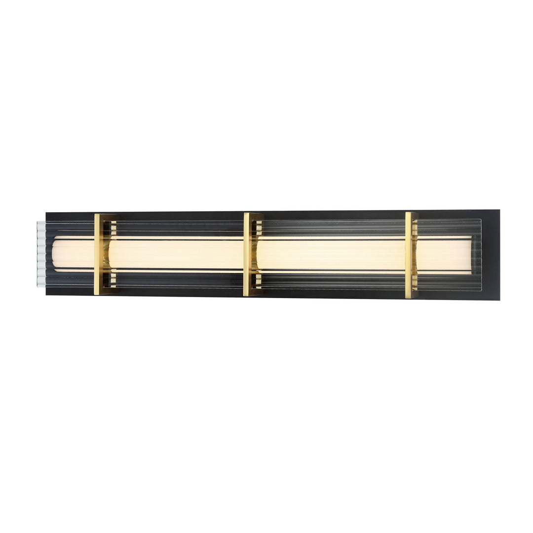 Midnight Gold LED Bath in Sand Black With Honey Gold - available from The Lighting Shoppe, trusted by Canadian homeowners
