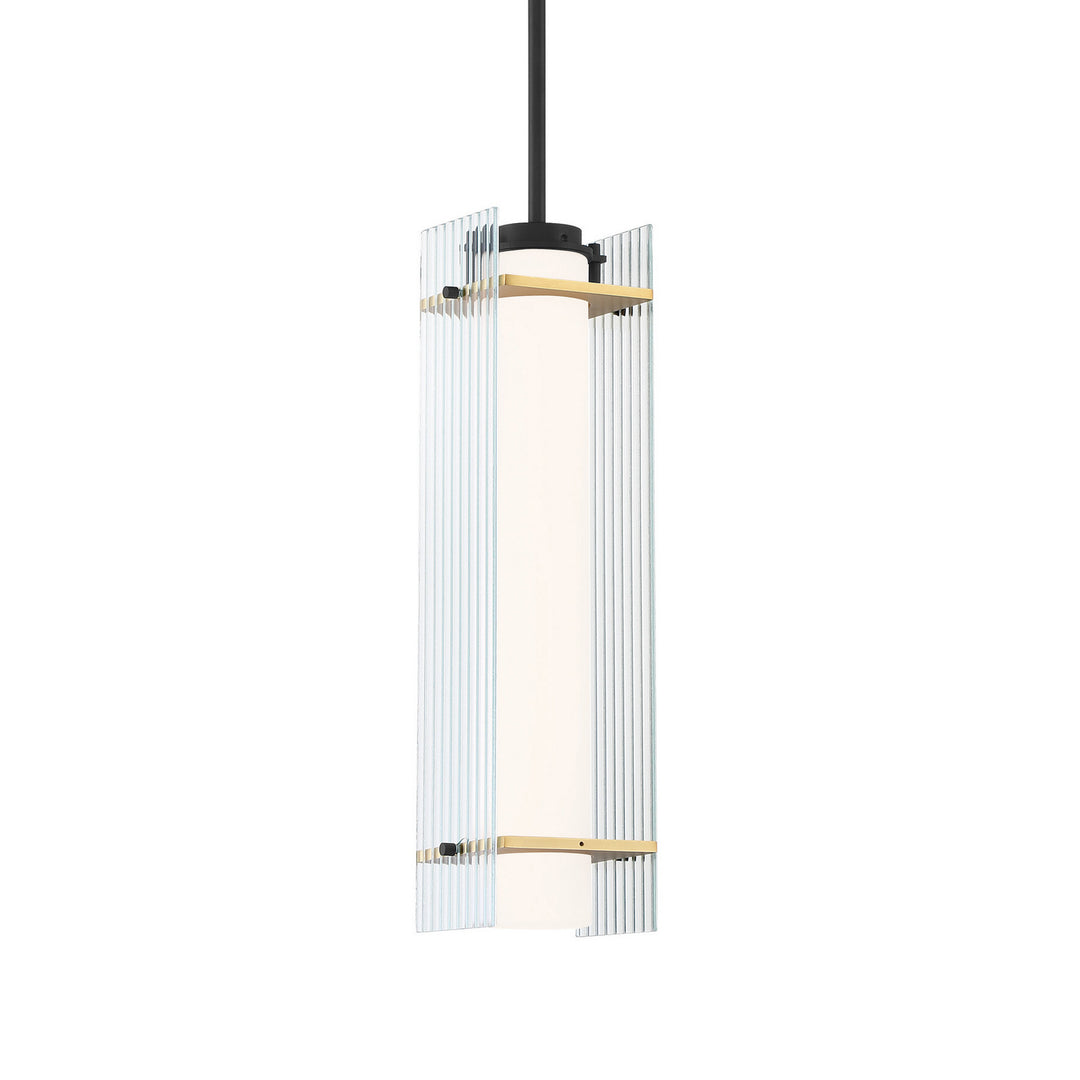 Midnight Gold LED Pendant in Sand Black With Honey Gold - available from The Lighting Shoppe, trusted by Canadian homeowners