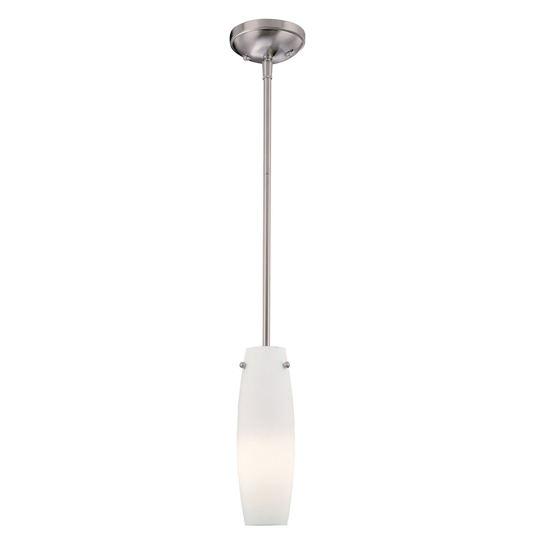 One Light Mini Pendant in Brushed Nickel - available from The Lighting Shoppe, trusted by Canadian homeowners