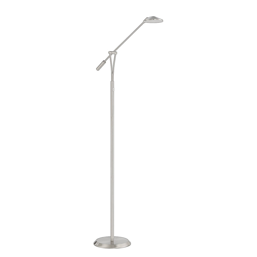 Lahoya LED Floor Lamp in Satin Nickel Kendal Canada