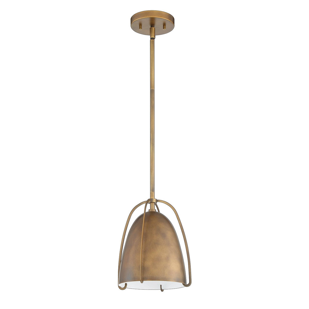 Alina Mini One Light Pendant in Brass Kendal Canada