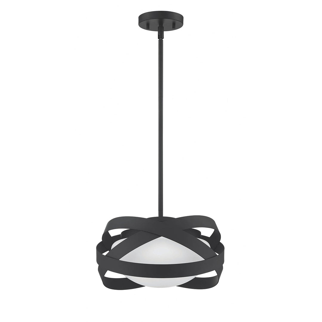 Saturn One Light Pendant in Black Kendal Canada