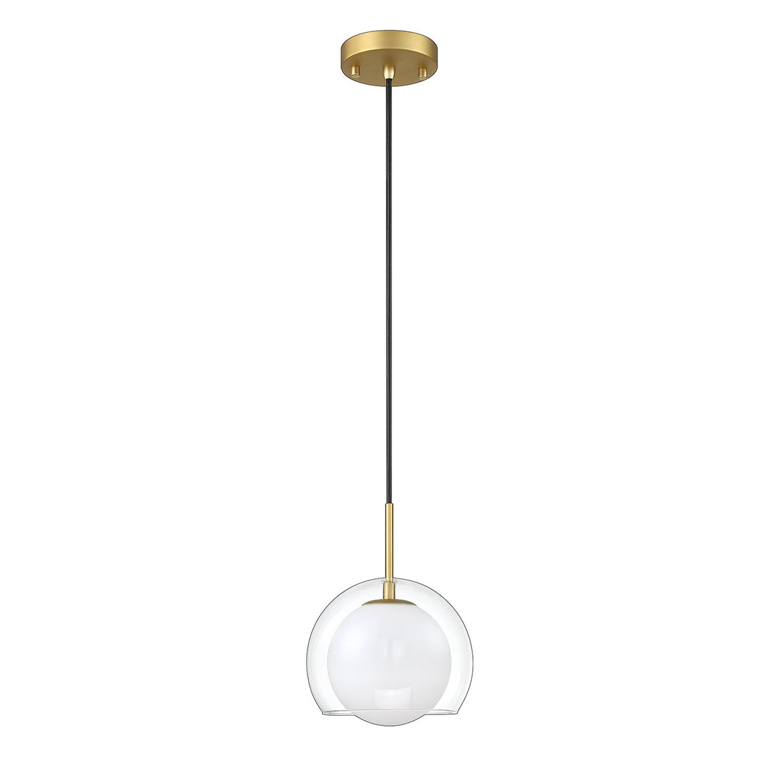 Sereno One Light Pendant in Brass Kendal Canada