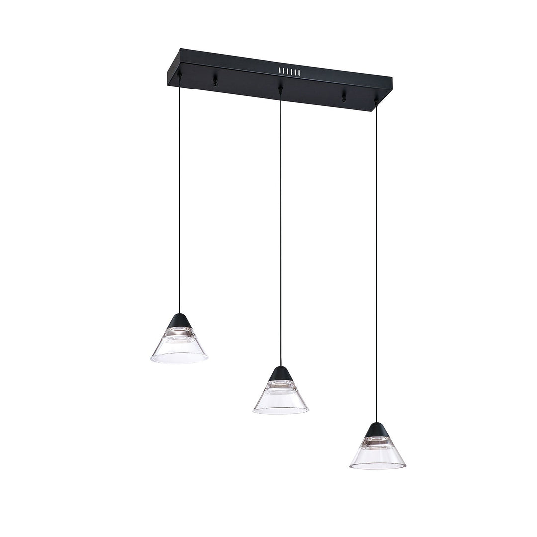 Geo LED Pendant Bar in Black Kendal Canada