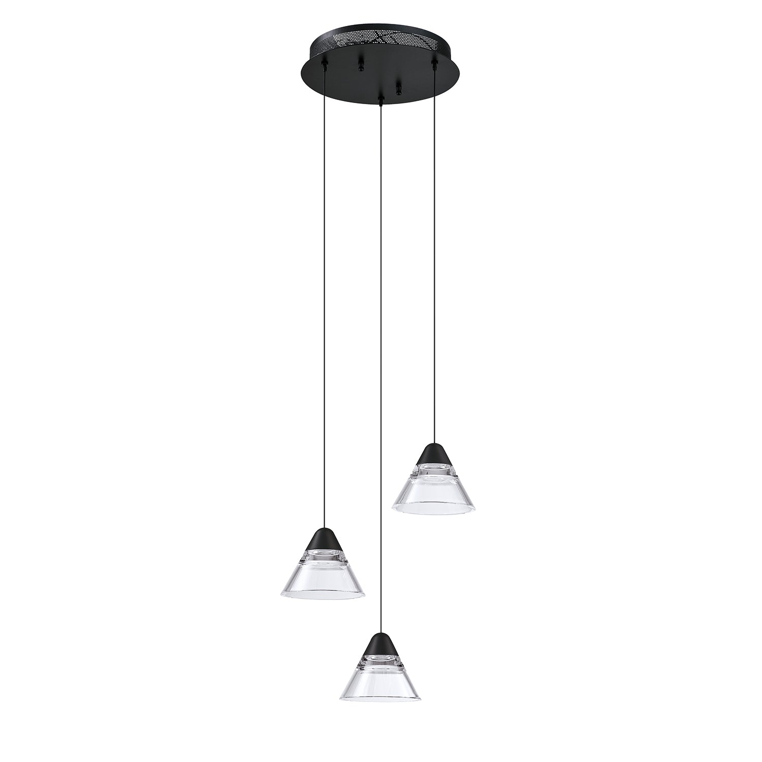 Geo LED Pendant Pan in Black by | The Lighting Shoppe Canada ...