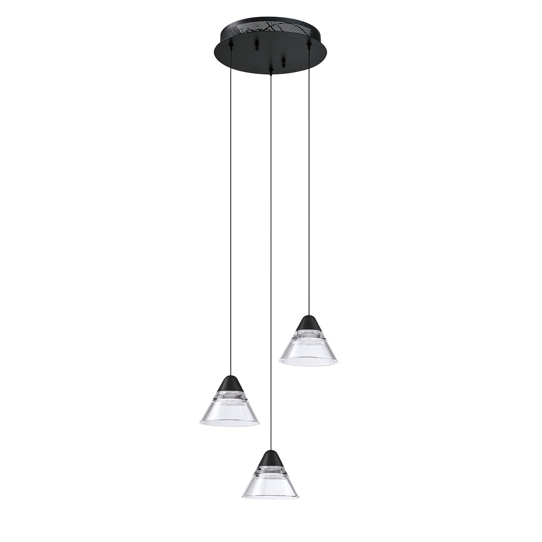 Geo LED Pendant Pan in Black Kendal Canada