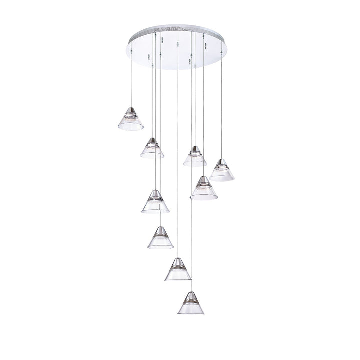 Geo LED Pendant Pan in Chrome Kendal Canada