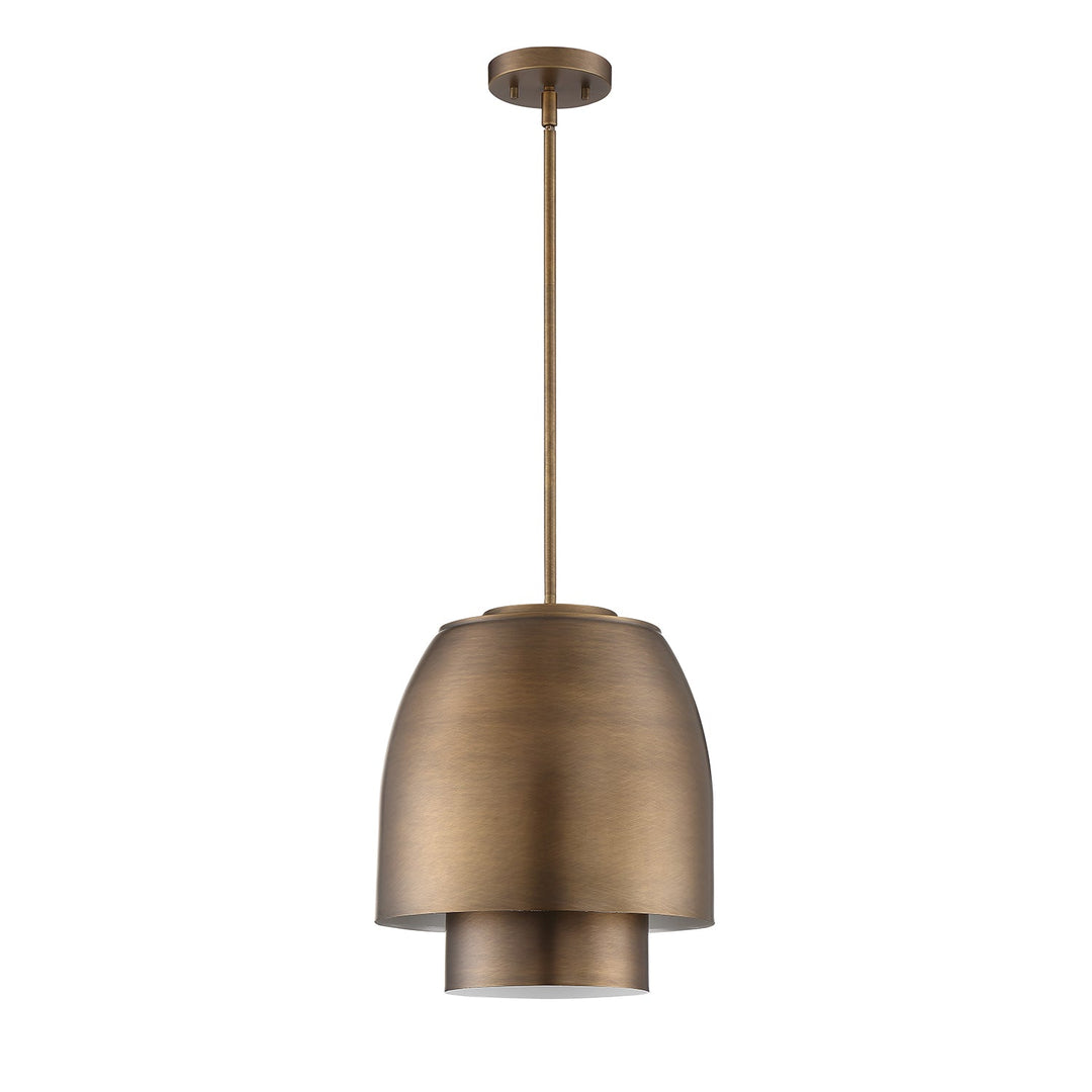 Sprizzo One Light Pendant in Brass Kendal Canada