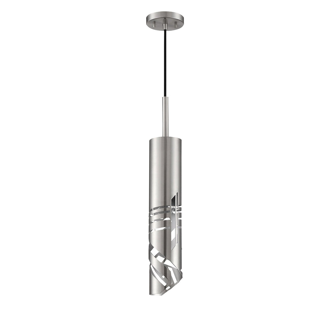Knoll One Light Pendant in Satin Nickel Kendal Canada