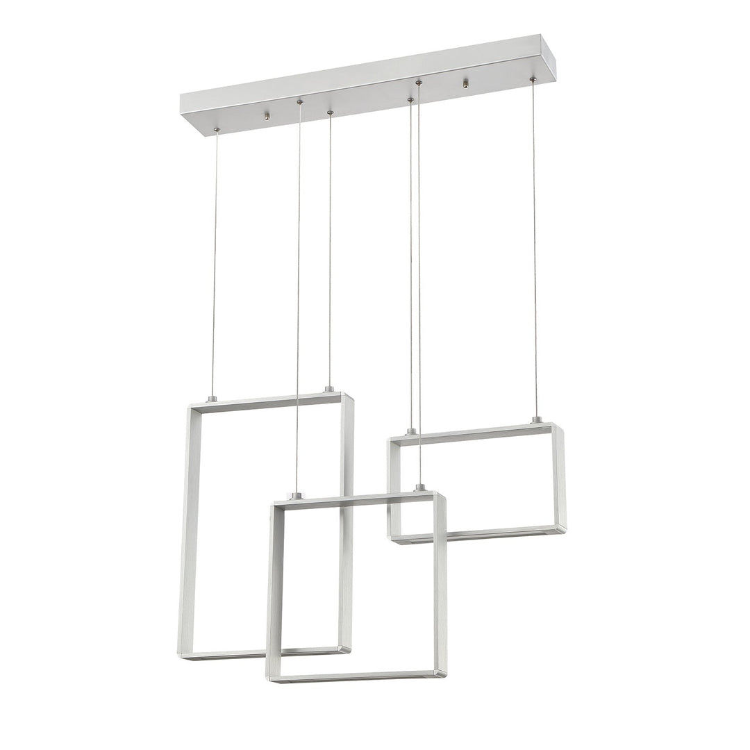 Quadron LED Pendant in Aluminum Kendal Canada