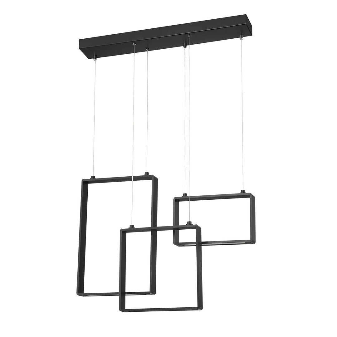 Quadron LED Pendant in Black Kendal Canada