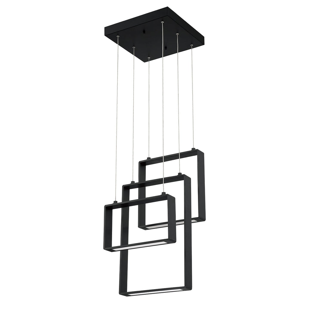 Quadron LED Pendant in Black Kendal Canada