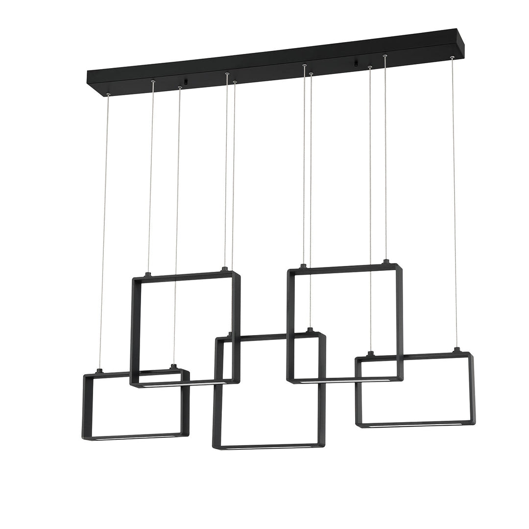 Quadron LED Pendant in Black Kendal Canada