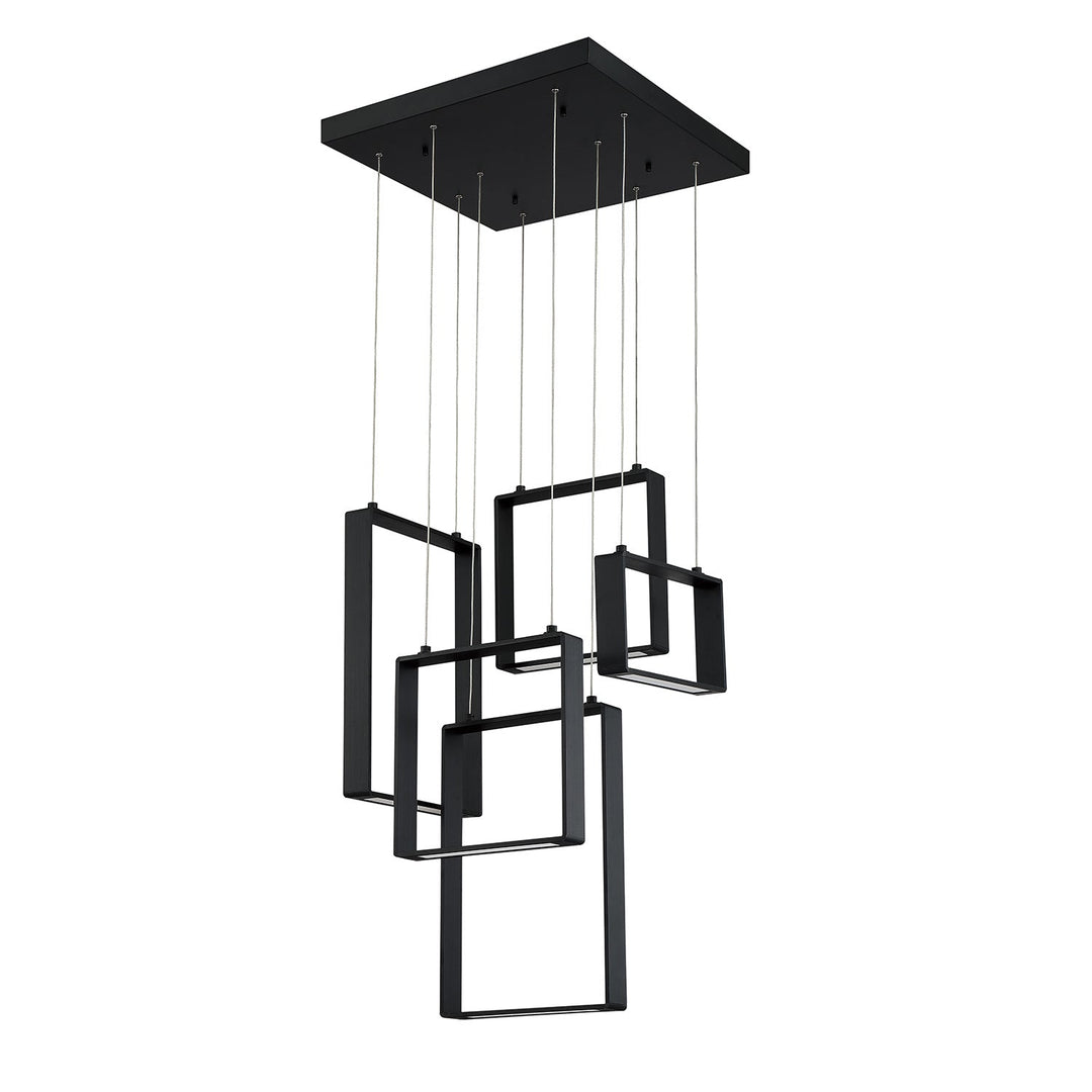 Quadron LED Pendant in Black Kendal Canada