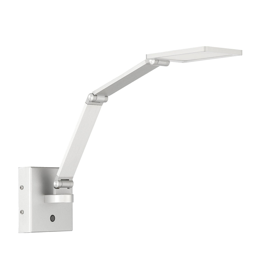 Flip LED Swing Arm Wall Lamp in Aluminum Kendal Canada