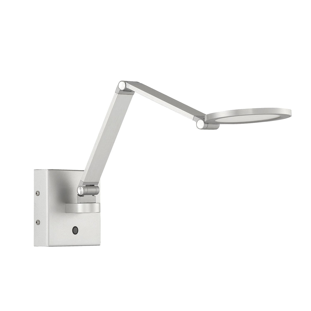 Roundo LED Swing Arm Wall Lamp in Aluminum Kendal Canada