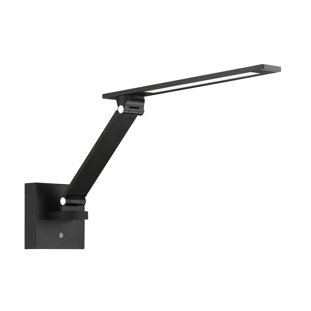Arc LED Swing Arm Wall Lamp in Black Kendal Canada