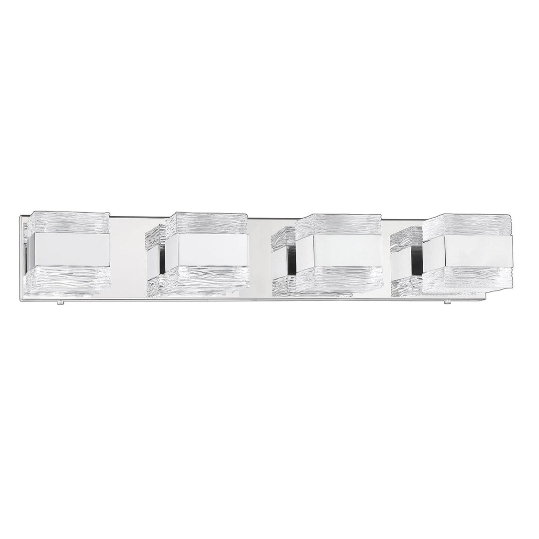 Cubix Four Light Vanity in Chrome Kendal Canada