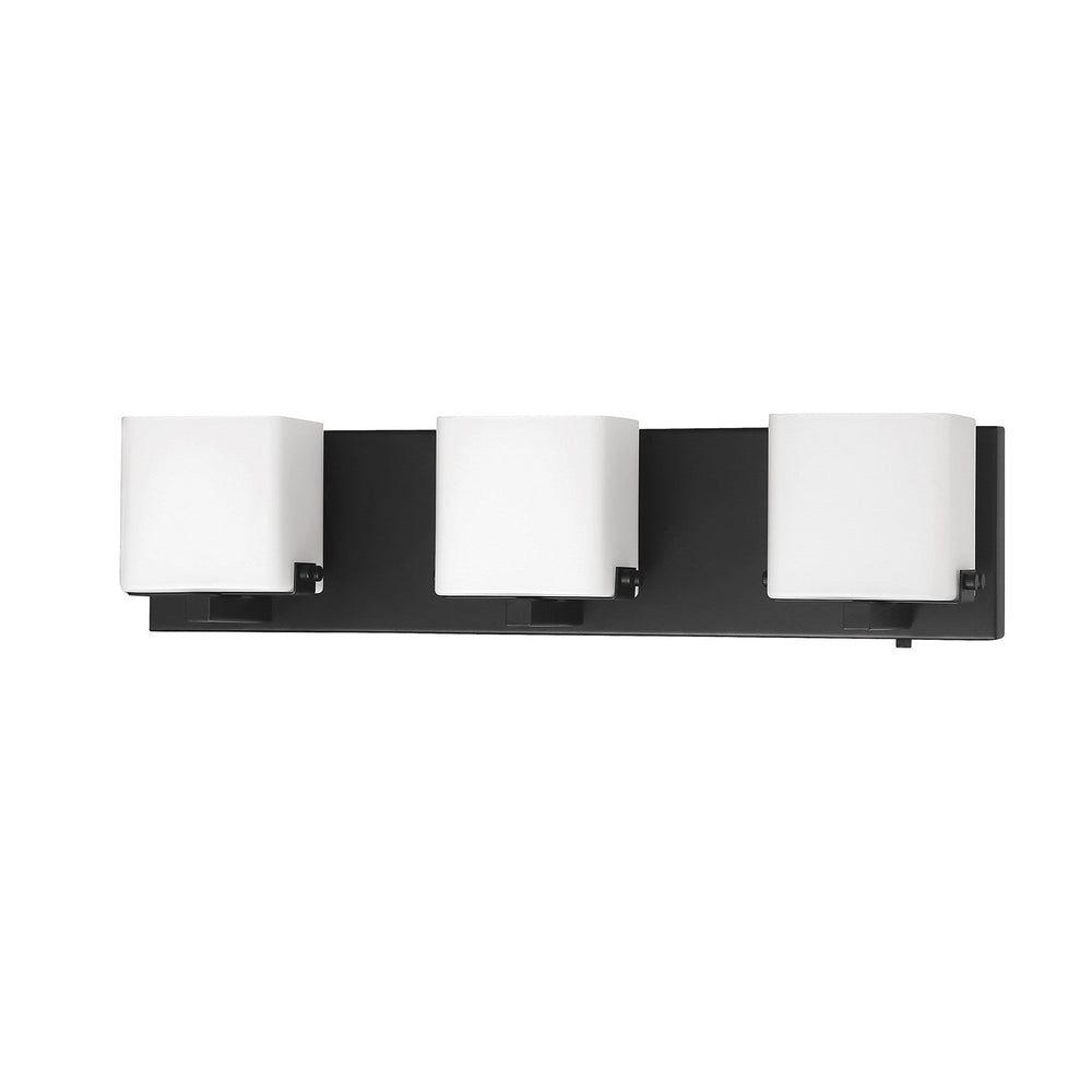 Vega Three Light Vanity in Black Kendal Canada