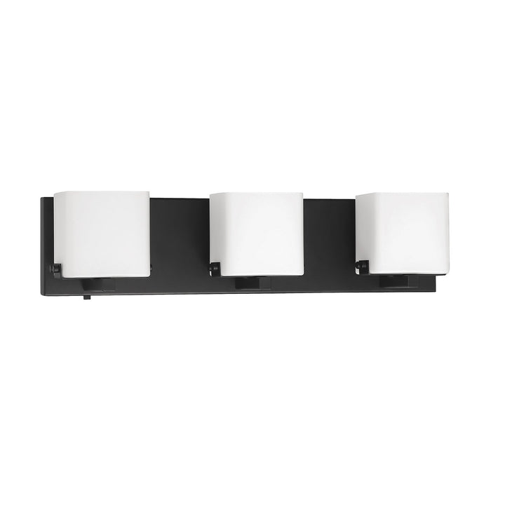 Vega Three Light Vanity in Black Kendal Canada