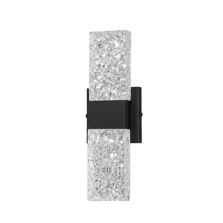 Glacier LED Vanity Light in Black Kendal Canada