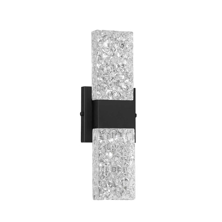 Glacier LED Vanity Light in Black Kendal Canada