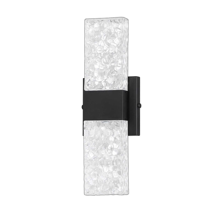 Glacier LED Vanity Light in Black Kendal Canada